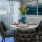 Dining room with small four person dining table.